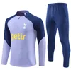 23/24 Hotspurs Soccer Tracksuit Set Training Suit 2023 Tottenhames Long Sleeve Kane Tracksuit Football Jacket Chandal Futbol vuxen och barnens överlevnad 10 /2xl