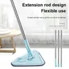 Mops Easy Mop Scalable Cleaning Glass Cleaning Microfiber Easy to Install Store Clean Dust Mop Rotating Triangle Mop 230404