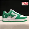 2023 New Apes Sta Low Herren Laufschuhe Nigo Frankreich College Dropout Lackleder Weiß Rot Comics Gift Blaugrün Braun Gelb Wildleder Tokio Damen Designer Turnschuhe