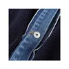 Casaco de suéter de moda coreano primavera de jeans de denim de malha de malha de malha de colarinho de colarinho de gola única
