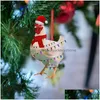 Decorative Objects Figurines Stained Glass Window Pair Chicken Christmas Decorations Holiday Wood Dhkpa