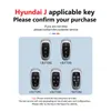 Alloy Car Key Case Cover Shell for Hyundai Solaris Sonata Hybrid NEXO NX4 New Grand Santa Fe Tucson 4/5/7 Buttons Key Fob Holder