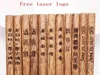 New arrival Creative Personalized Wedding favors and gifts, Customized Engraving Wenge wood Chopsticks Free custom logo 12 LL