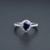 Gem's Ballet 1 29CT Natural Blue Sapphire Gemstone Ring for Women 925 Sterling Silver Classic Wedding Rings Fine Jewelry Y112319M