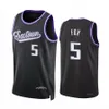 Maillots de basket-ball De'aaron Fox Malik Monk Domantas Sabonis pour hommes, maillot authentique de la ville 2023-24