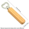 New Stainless Steel Wood Handle Wine Beer Bottle Openers Soda Glass Cap Bottle Opener Kitchen Bar Tools Wholesale