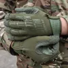 Cycling Gloves Summer Full Finger Tactical Military Paintball Nylon Touch Screen Rubber Protector Unisex