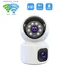 Bebek Monitörler 2MP 1080P YOOSEE/ICSEE/V380PRO Uygulama Çift Lens Bağlantı Tam Renkli PTZ IP Dome Kamera AI Humanoid Ev Güvenliği CCTV Bebek Monitörü Q231104