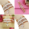 Braccialetti con ciondoli All'ingrosso-12 pezzi / lotto Infinity Love Ncaa Tennessee Volunteers Bracciale sportivo arancione bianco personalizzato Drop Drop Del Dhnws