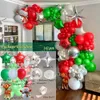 Sonstiges Event Partyzubehör 222 Stück Weihnachtsballon Bogen Lolipop Zuckerstangen Balons Girlande Kegel Explosion Stern Folienballons Weihnachten Navidad Dekoration 230404