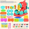 Кухни играют в еду красочный пластинин, изготовленный игрушки творческий DIY ручной инструмент для плесени Ледяной лапша Машина Детская Играя Дом Тойс цветные глинистые подарки