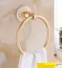 European style white and gold wall mount towel ring bathroom accessories bathrobe older