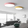 Taklampor D300 Nordic LED-ljus modern enkel atmosfär ultratunn färg macaron sovrum studie levande balkonglampor och lyktor