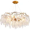 Chandeliers Creative Tree Branch Chandelier For Living Room Round Handmade Glass Hanging Lamp Indoor Decoration Lighting Fixture