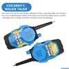 Brinquedo Walkie Talkies Brinquedo Walkie Talkies Talkie Brinquedos Crianças 2 Pcs Crianças Mini Receptor de Rádio Walkie-Talkie Crianças Aniversário Presente de Natal C Dhysz