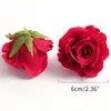 Decorative Flowers 5/10pcs Silk Rose Artificial Flower Head Scrapbooking Home Wedding Wall Decoration Christmas DIY Wreath Candy Box Cake