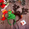 Decoraciones navideñas Diademas de novedad Surtido EES Diadema Hombre de pan de jengibre Sombreros Traje de reno Aro para el cabello para accesorios de fiesta Am9Op
