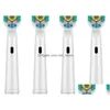 Smart Electric Toothbrush Heads Replacement Compatible For Oral B 20-4 Wholesale 4 Heads/Set Standard Drop Delivery Electronics Otqrc