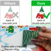 Christmas Decorations 9 Sheets Window Clings Large Removable Snowflake Santa Claus Reindeer Gnome Eif Decals For Holiday New Year Drop Ameb1