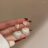 Dangle Earrings U-Magical Luxury Rhinestone Love Heart Opals for Women French Vintage Imita