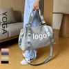 Al0lulu bolsa de ginástica portátil para ioga, à prova d'água, grande capacidade, bolsa de viagem