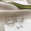 Anelli di design di lusso Anelli con lettera d'argento per uomo e donna con lo stesso anello di coppia di paragrafo Moda cento con accessori anelli alla moda Buon regalo