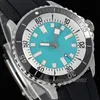 Automatique montre des hommes de concepteurs jaunes cadran tang boucle fermle superocean titanium bandle en caoutchouc bleu noir sapphire wrists super lumineux Montre de Luxe