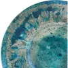 Plates Certified International Radiance Teal Melamine 12 Pc Dinnerware Set Blue Dinner Plate