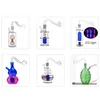 Hot Selling Pocket Smoking Water Pipe 10mm Female Mini Glass Oil Burner Bong Shisha Colorful Heady Recycler Dab Rig mit Oil Nail Bowl und Hose 10styles for Option