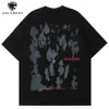 メンズTシャツaolamegsメンゴシックパンクスタイルレター印刷