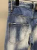 Jeans para hombres A323 Moda 2023 Pista de lujo Diseño europeo Ropa de estilo de fiesta