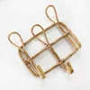 Hooks Rails Rattan Wall Mounted Clothing Hanger Rattan Hanger Interior Decoration Hanger 230404