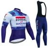 2024 Lotto Dstny Cycling JERSEY Bibs Pants Suit Men Women Ropa Clclismo Team Winter Pro Thermal Fleece BICYCLE JACKET Maillot Clothing