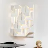 Lâmpada de parede Modern Led Shadows Interior Decorações de Decorações de Arte Bedro de cama Viva sala de jantar Long 3D Modelo