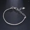 Bracelet Honghong Punk Style Simple Mode Chaîne 3A Zircon Bracelet Réglable Rencontres Vacances Cadeaux Boutique Accessoires