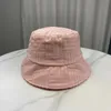 Bucket Hats New Women's/Men's Towel Bucket Hat Casual Stripe Monochrome Sunbath Hat 231104