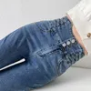 Женские джинсы Zoenova Stretch Jeans Jeans's Women Sexy Retro Retro высокая талия тонкая мама брюки корейская модная джинсовая ткань женский весенний стиль 230404