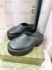 イタリアのデザイナーElea Slipper Women's 2023 SS Perforated Gパターンプラットフォームスリップオンローファー泡ゴムプラットフォームSole Mule