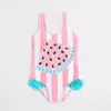 Letnie dziewczyny zwierzęta owocowe jednoczęściowe bikini strój kąpielowy moda dzieci malucha kąpielowe garnitury Baby Girl Beach Szybkie dzieci pływanie