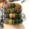 Strand Bloodstone Agate Beads Bracelet Natural Gemstone Fine Jewelry Bangle For Women Gift Wholesale