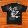 Hellstar Brain American fashion print High Street vintage gola redonda algodão manga curta camiseta unissex algodão tops masculino vintage camisetas verão solto camiseta rock SMLXL