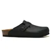 Mens Tisters Designer Sandal Sneaks Woman Black White Suede Leather Buckle Strap Platform Falt Slides 36-46
