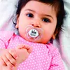 Chupetes # MIYOCAR personalizado cualquier nombre princesa chupete de ortodoncia transparente chupete sin BPA regalo único para recién nacido baby shower L231104
