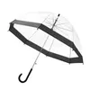 Parapluies Transparent à long manche, parapluie de pluie ultra léger pour femmes et enfants 54DC