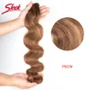 Hair Bulks Sleek Brazilian Blond P427 P627 Body Wave Human Hair Weave Bundles Natural Brown P630 P1B30 Colored Hair 230518