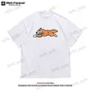 T-shirts pour hommes T-shirts à manches courtes Été 2022 Nouveau Hip Hop Flying Dog Print Loose Couple T230404