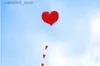 Kite Accessories free shipping 5m love heart soft kite fly nylon fabric kite weifang big kite wheel walk in sky outdoor toys for adults ikite new Q231104