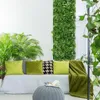 Decoratieve bloemen Gebladerte Hedge Gras Wall Groen Panel Decor Plant Kunstmatige matten Mat