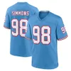 Derrick Henry Jersey Will Levis DeAndre Hopkins Jeffery Simmons Treylon Burks Ryan Tannehill Steve McNair Eddie George Malik Willis Warren Moon Camisas de futebol