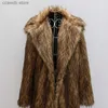 Men's Fur Faux Fur Winter Autumn Faux Mink Leather Jacket Mens Loose Warm Fur Leather Coat Men Slim Jackets Jaqueta De Couro Fashion Leisure Trench T231107